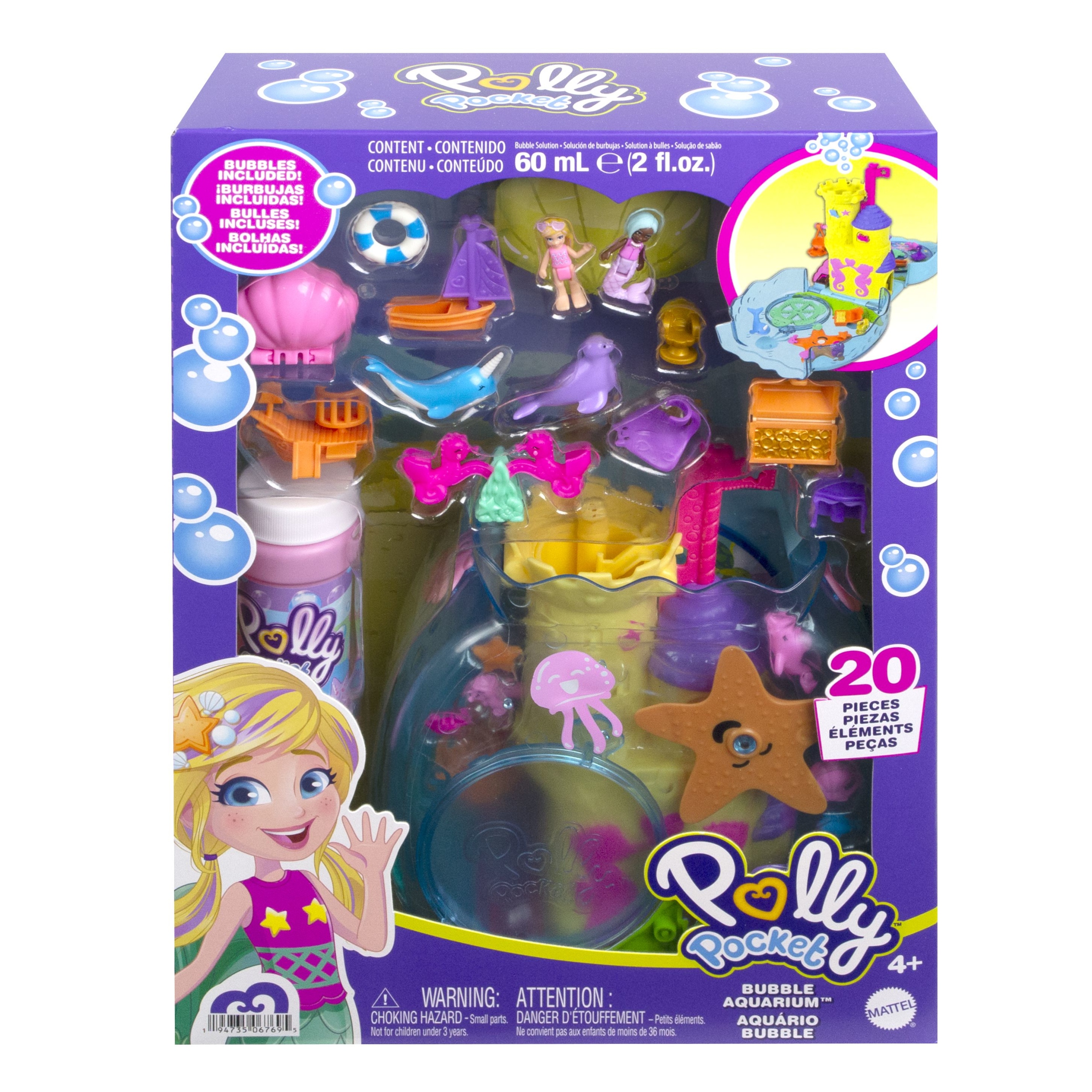 

Polly Pocket Bąbelkowe akwarium Zestaw HHH51
