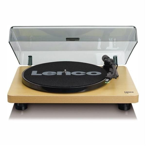 Gramofon Lenco L 30WD poloautomatický páskový s vložkou Audio Technica