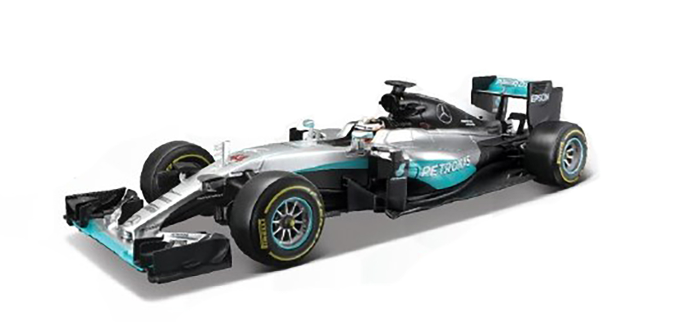 Bolid F1 Mercedes W07 Hybrid Hamilton 1:18 Bburago