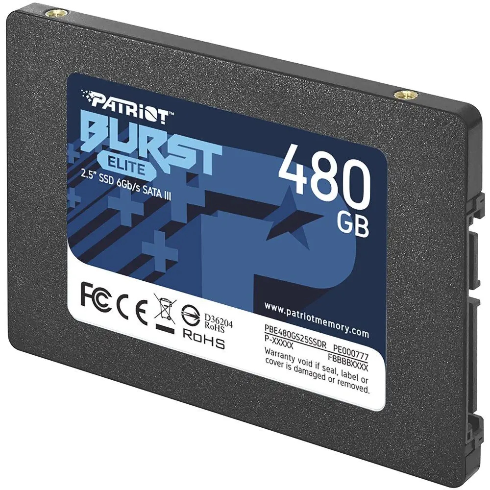 Paměť PBE480GS25SSDR Patriot Burst Elite 480GB Sata 3 2,5" Patriot