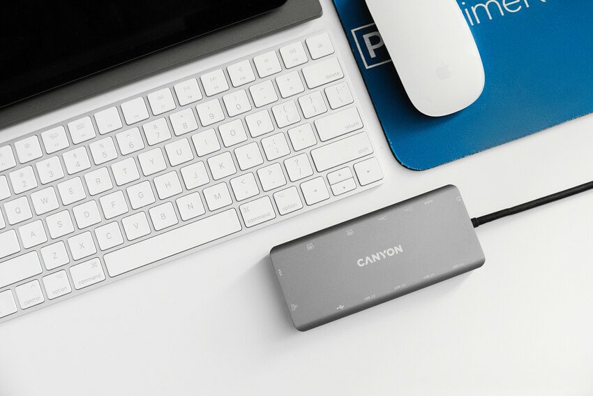 CANYON HUB DS-12 13 w 1 4k USB-C Szary — 8