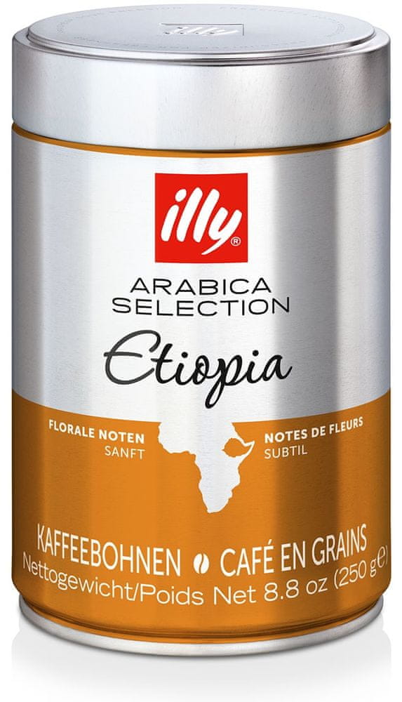 Levně Káva zrnková Arabica Illy Monoarabica Etiopie 250 g