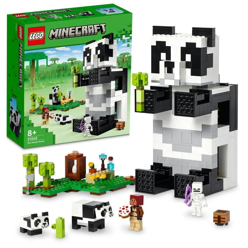 LEGO Minecraft 21245 Rezerwat pandy, MINECRAFT DLA DZIECI Bohater Minecraft