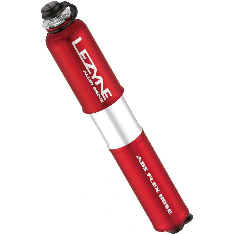 Ruční pumpička Pumpička Lezyne Alloy Drive S 112g 90 Psi 6.2 bar červená