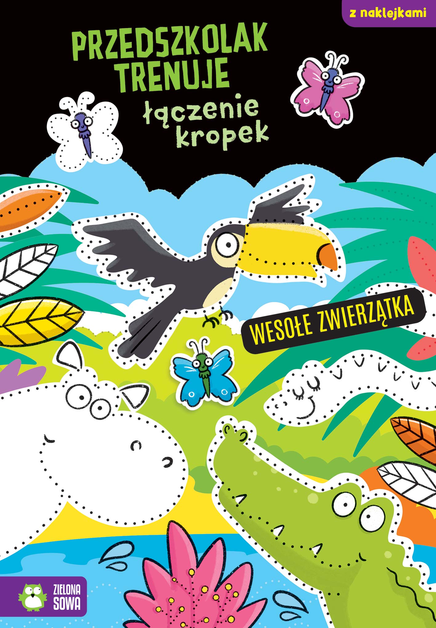 Wesołe zwierzątka. Przedszkolak trenuje łączenie