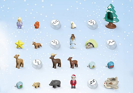 Адвент-календарь Playmobil Junior 70297 Снежное Рождество, 26 деталей, от 1 года до 4 лет — фото 5