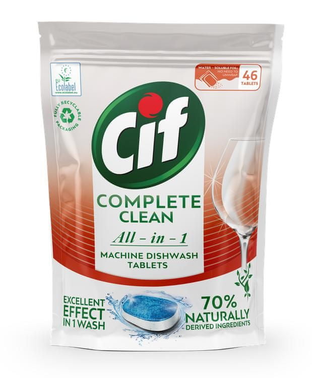 

Cif Complete Clean tabletki do zmywarki 46 szt.