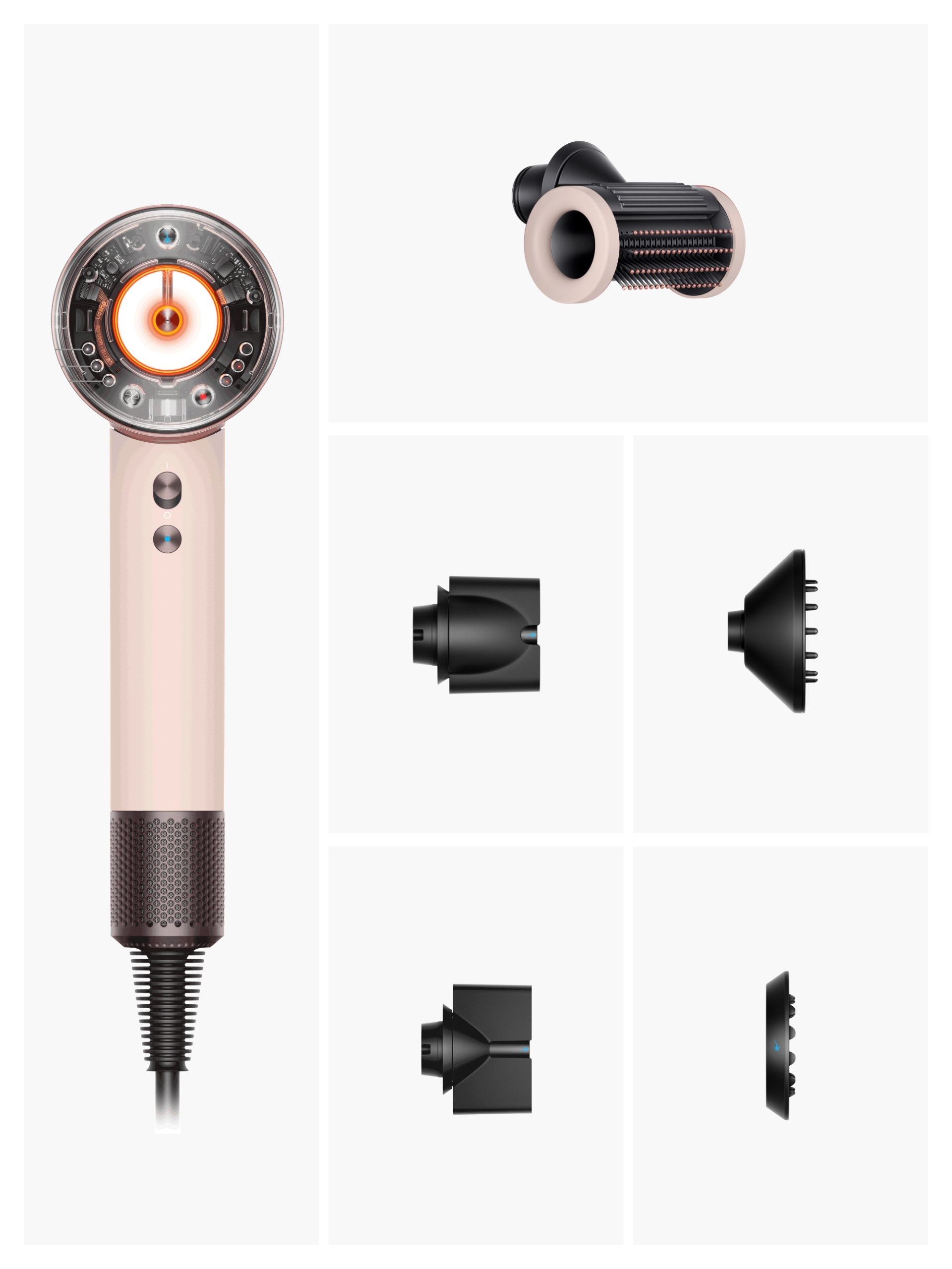 Sušička Dyson Supersonic Nural pastelová ružová/ružové zlato Straight+Wavy