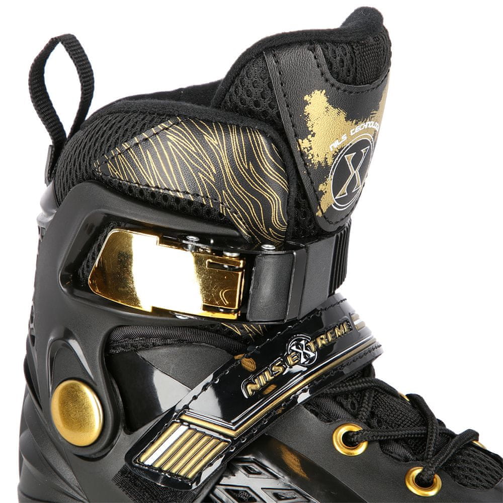 Łyżworolki nils extreme czarny rozm. S (30-33)