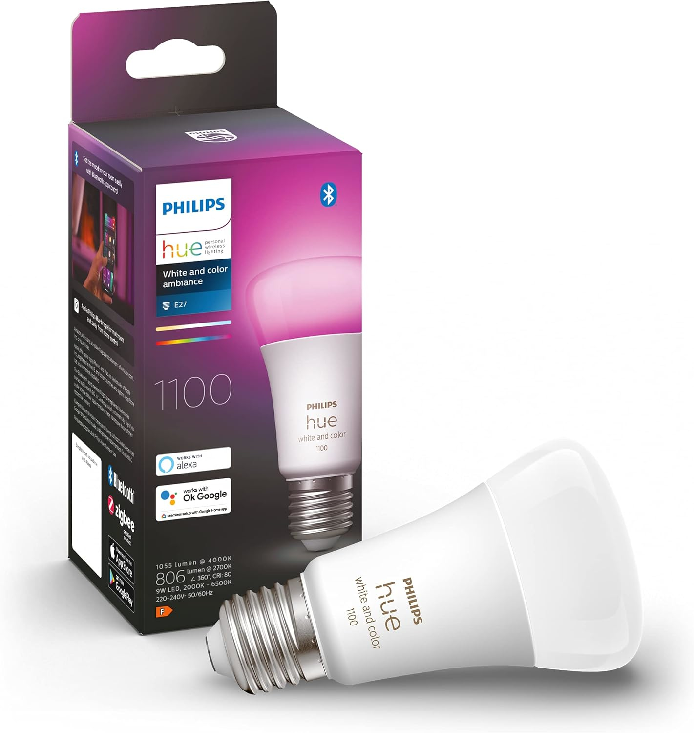 Led žiarovka Philips Hue White and Color E27 1100 lm 11 W
