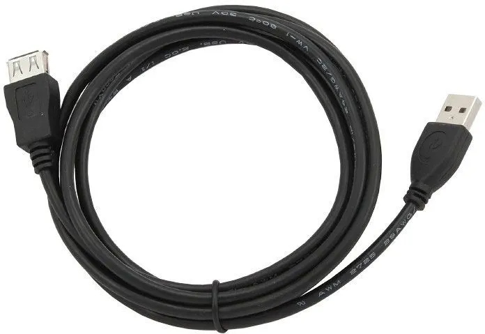 Predlžovací kábel USB Cablexpert CCP-USB2-AMAF-6 čierny 1,8 m