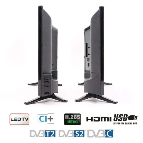 Led Tv 24" Opticum LE-24Z1S TRAVEL,Triple Tuner T/T2/C/S2, H.265 CI+, 12/24