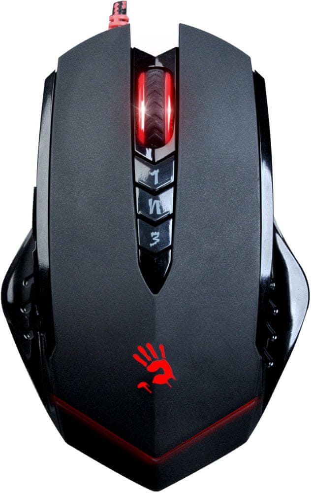 Mysz przewodowa A4Tech Bloody V8m V-Track Gaming USB ślizgacze czarna