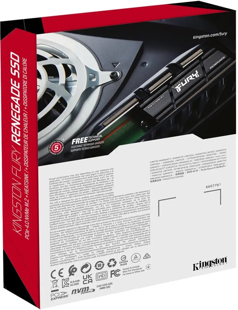 KINGSTON FURY Renegade 1TB SSD with Heatsink, M.2, PCIe 4.0 NVMe — 6