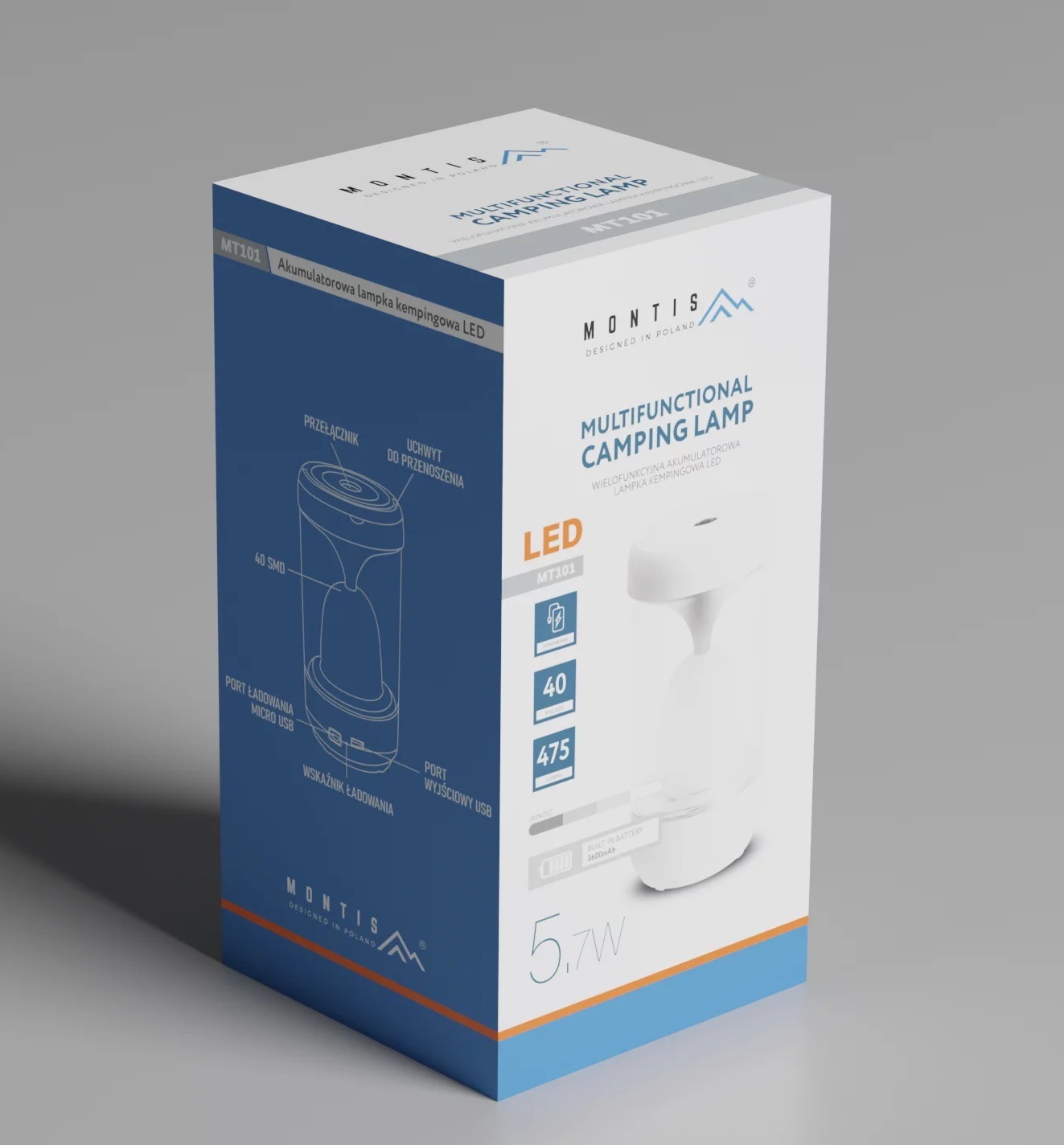 Lampka wielofunkcyjna LED MT101 Montis Klasa efektywności energetycznej A