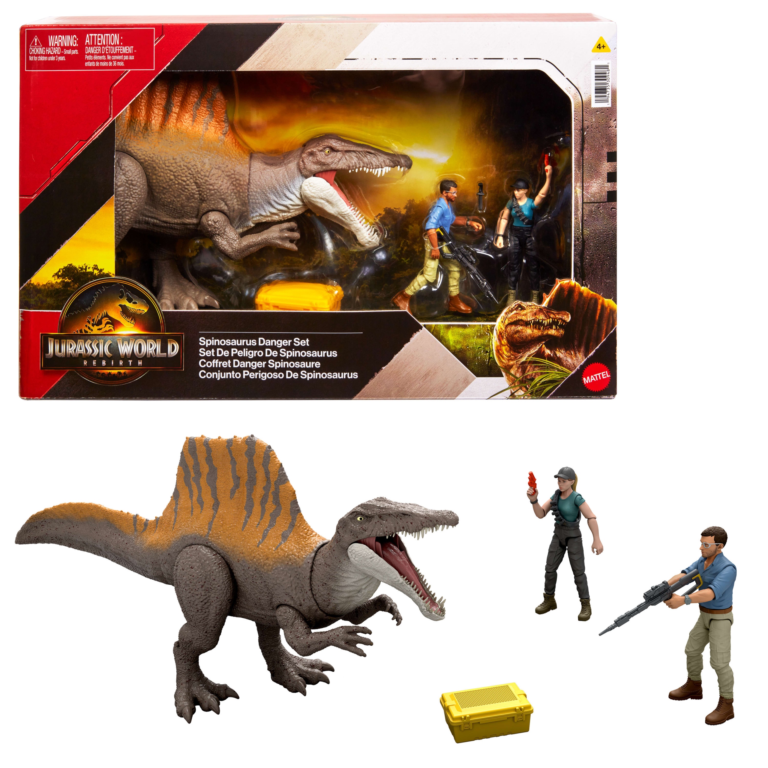 Jurassic World Odrodzenie Zestaw Figurka Dinozaur Spinosaurus Akcesoria