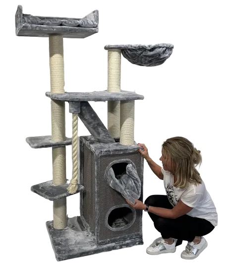 Levně Vysoký škrabák, pelíšek, škrabací sloupek, věž Rhr Quality 161 – 220 cm