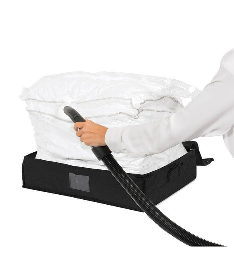 Levně Kompaktor Vakuový úložný box L 145 litrů 3D Black Edition se zesíleným