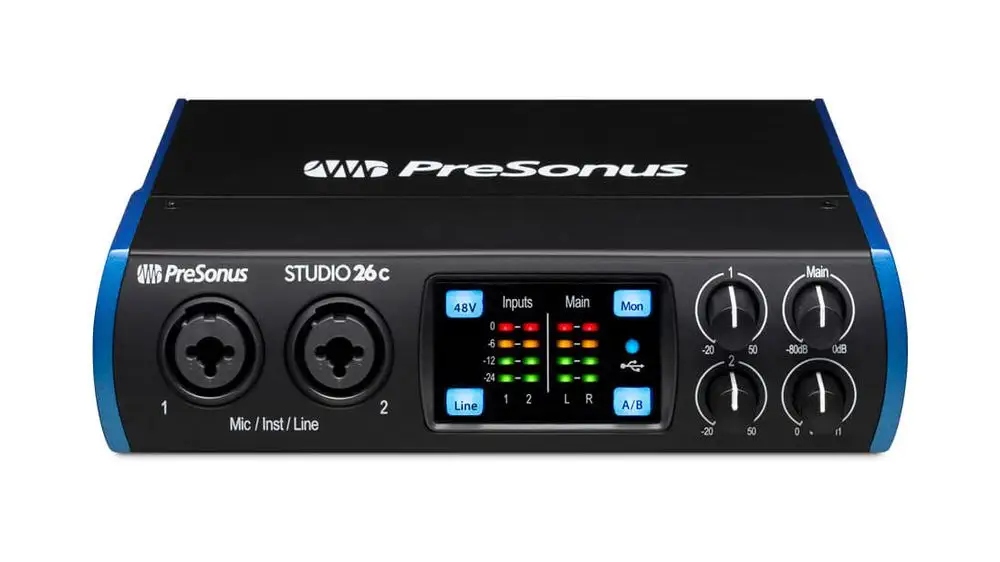 Interface audio USB-C PreSonus Studio 26c + program Studio One sklep Gram Kod producenta Studio 26c