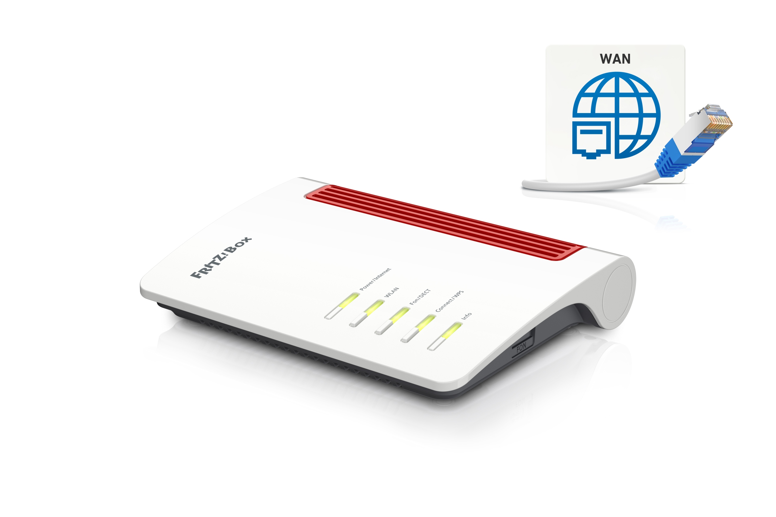 AVM FRITZBOX 4050 Router WLAN 6 Dual Band 3000 Mbit/s VPN VOIP DECT — miniatura 10