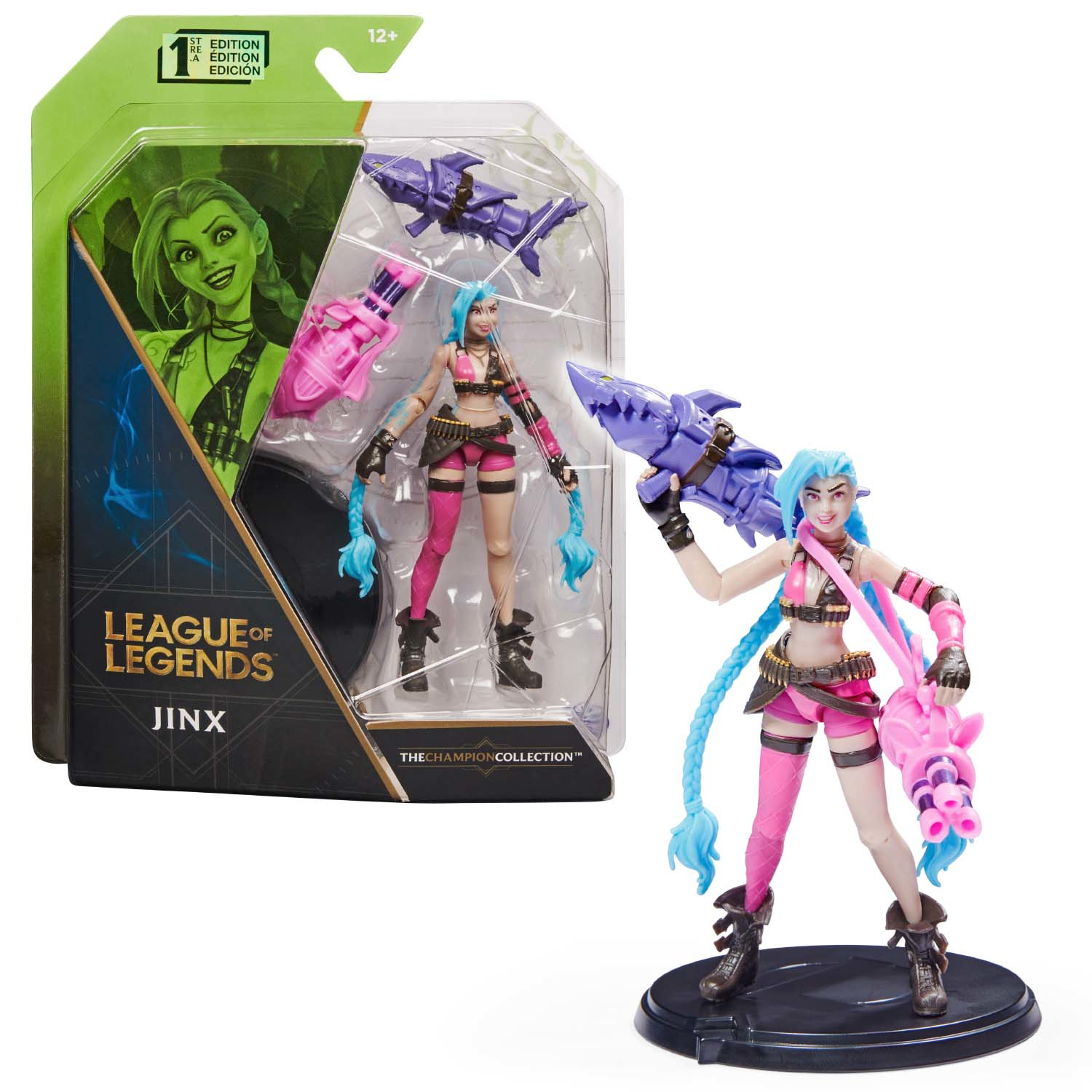【未開封】League of Legend 【JINX】フィギュア Podświetlona statuetka Jinx w skali 1:6 | PureArts | Sklep