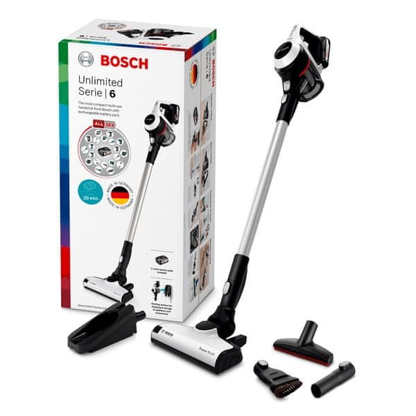 Akumulátorový vysavač Bosch Professional BCS611AM, bílý, 1 baterie