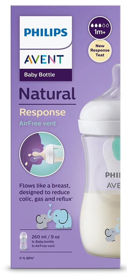 PHILIPS AVENT Butelka Dla Niemowląt Natural Response 260ml BPA Free — miniatura 13