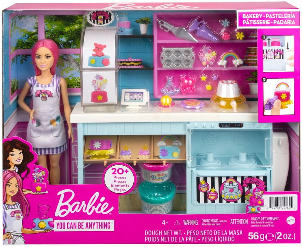 

Barbie Cukiernia Zestaw Lalka HGB73
