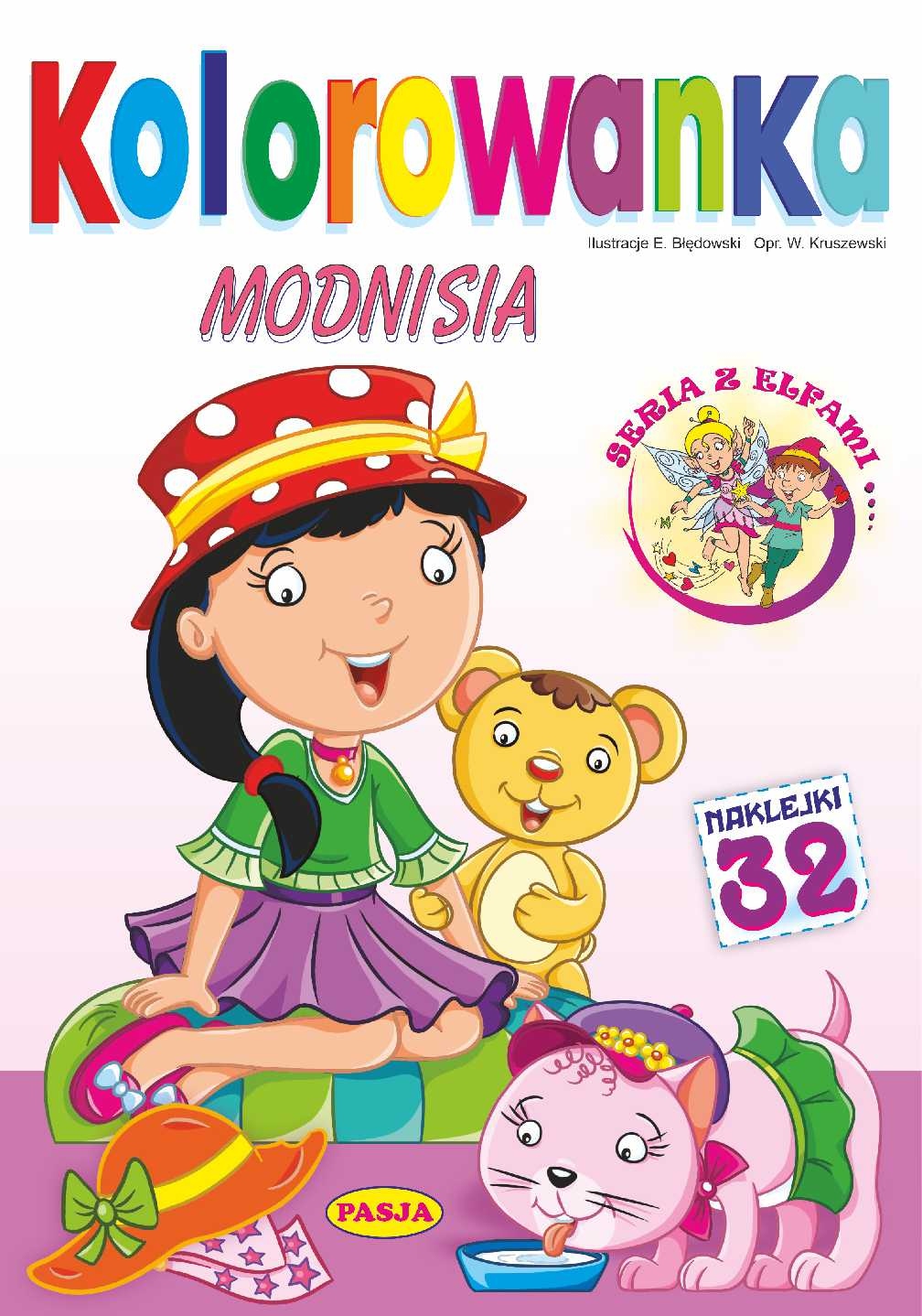 Kolorowanka z naklejkami Modnisia Seria Z Elfami