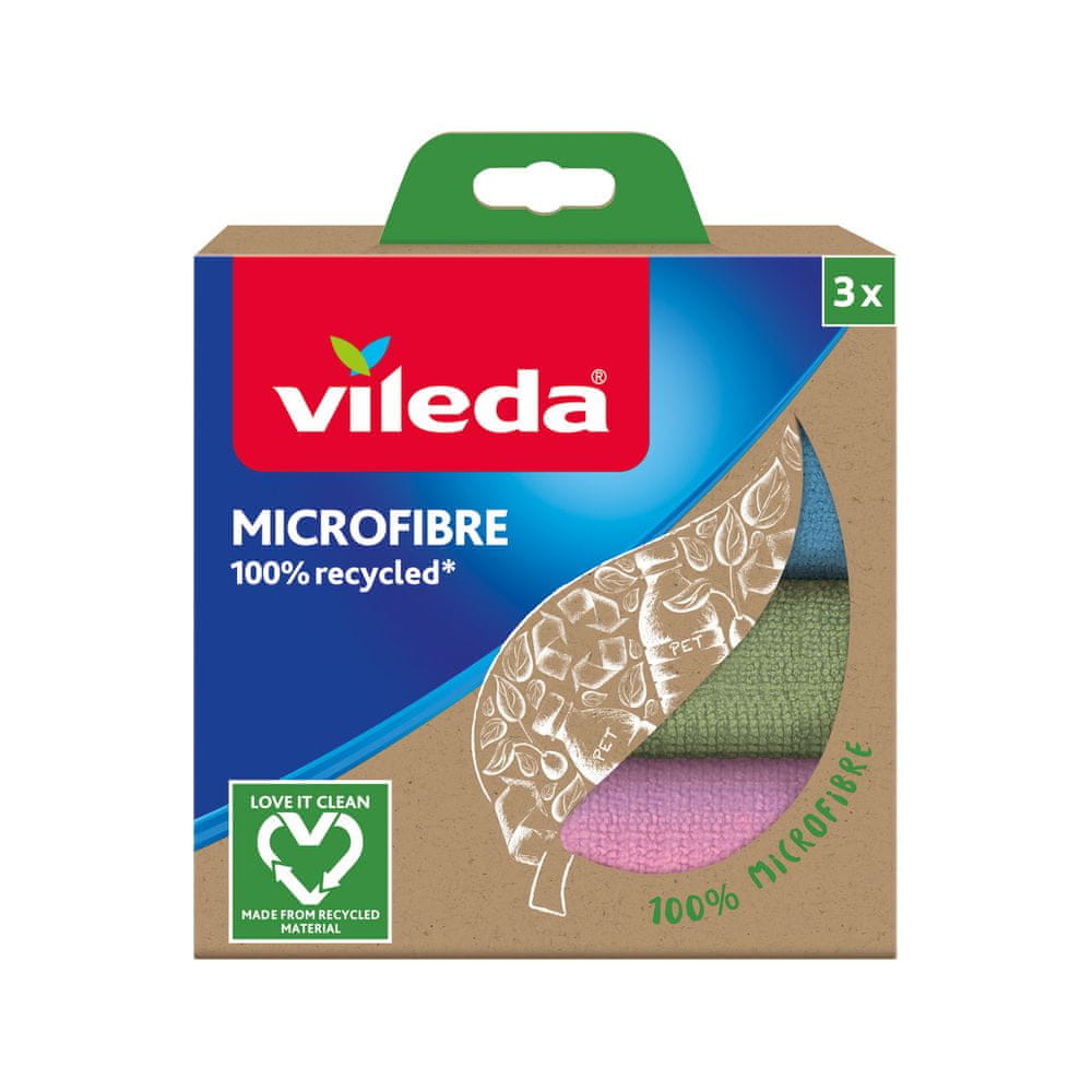 

Vileda, ścierka z mikrofibry 100% Recycled 3szt.