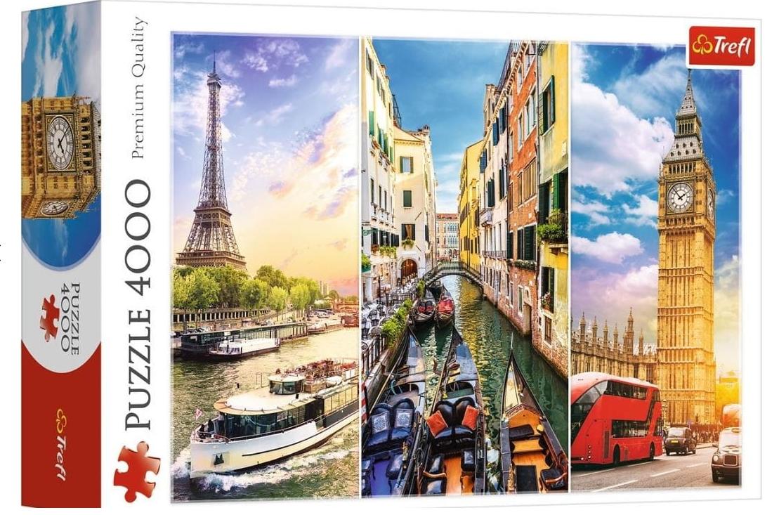 

Puzzle 4000 el. Wycieczka po Europie Trefl 45009