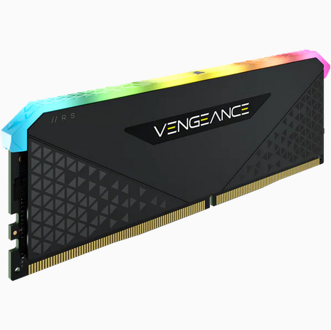 CORSAIR DDR4, 3200MHz 16GB 1x16GB Dimm, 16-20-20-38, XMP 2.0, Vengeance RGB RS, RGB LED, Black PCB, 1.35V, for AMD Ryzen & Intel — 2