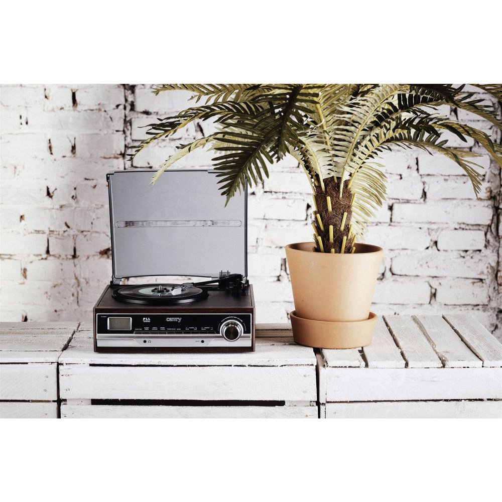 CR 1113 Gramofon z Radiem - Odtwarzacz Winyli 33/45/78 RPM, Radio FM/AM