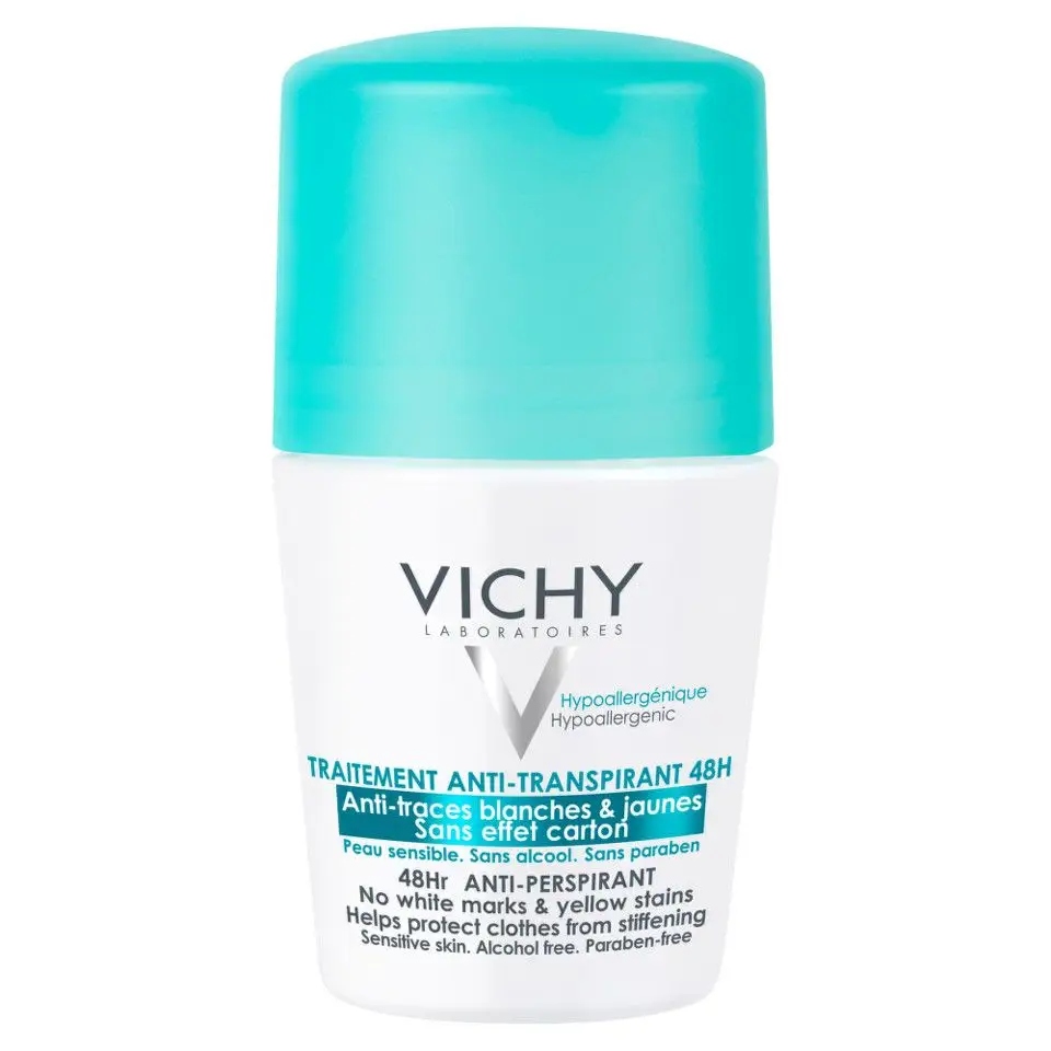 Vichy Antyperspirant 48H Roll-On 3 x 50 ml Anti-Trace Bez Plam