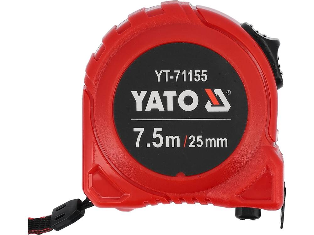 Miara zwijana stalowa 7.5m x 25mm YATO YT-71155 nylon ABS klasa II