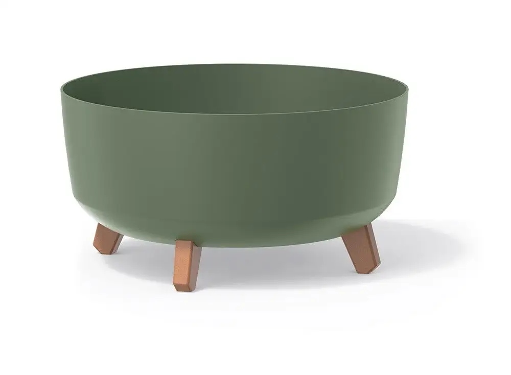 Doniczka na nóżkach GRACIA LOW DGRL300L | Ziemisty zielony — 6