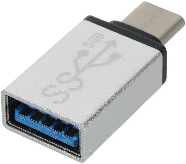 Premiumcord Adapter Usb 3.1 C/męski Usb 3.0 A/żeński, srebrny, Otg