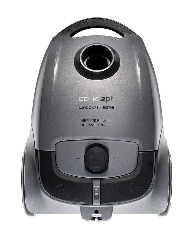 Odkurzacz workowy Concept VP8338 MOCNY Kolor dominujący srebrny/szary