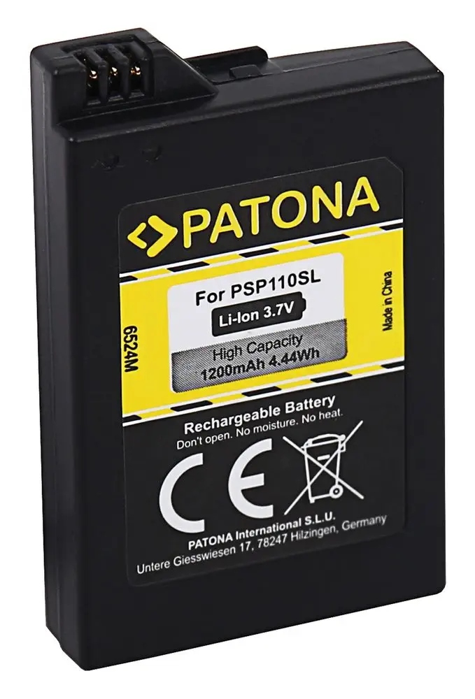 Bateria Patona PT6524 do Sony PSP 2000 / PSP 3000 1200 mAh 3,7 V