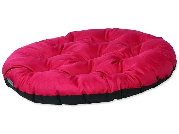 Levně Dog Fantasy polštářek pro psa odstíny červené 86 cm x 70 cm