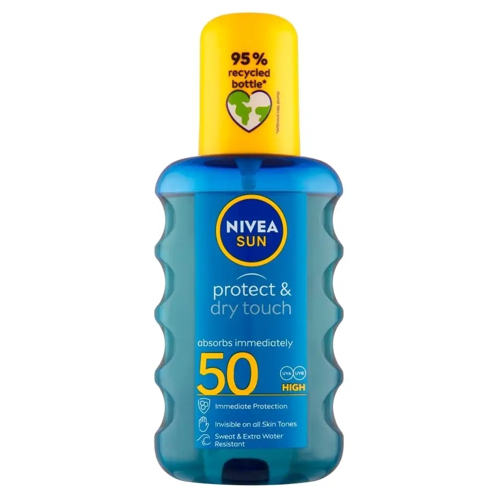 Opalovací mléko Nivea Sun Protect & Dry Touch Spf 50, 200 ml