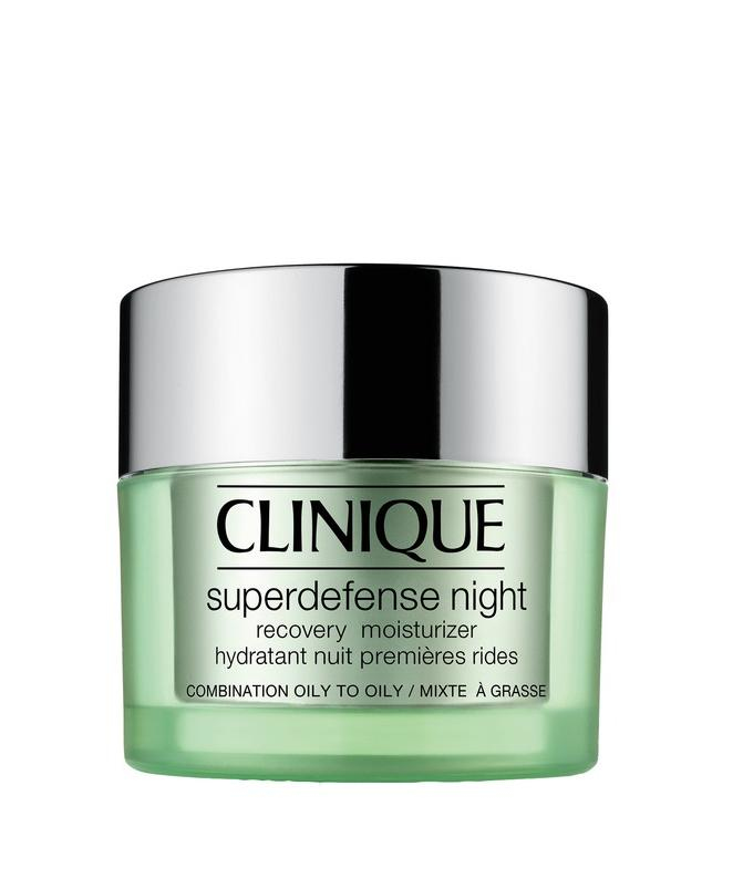 Clinique Superdefense Noční regenerační hydratační krém (Smíšená mastná/Mastná pleť) 50 ml