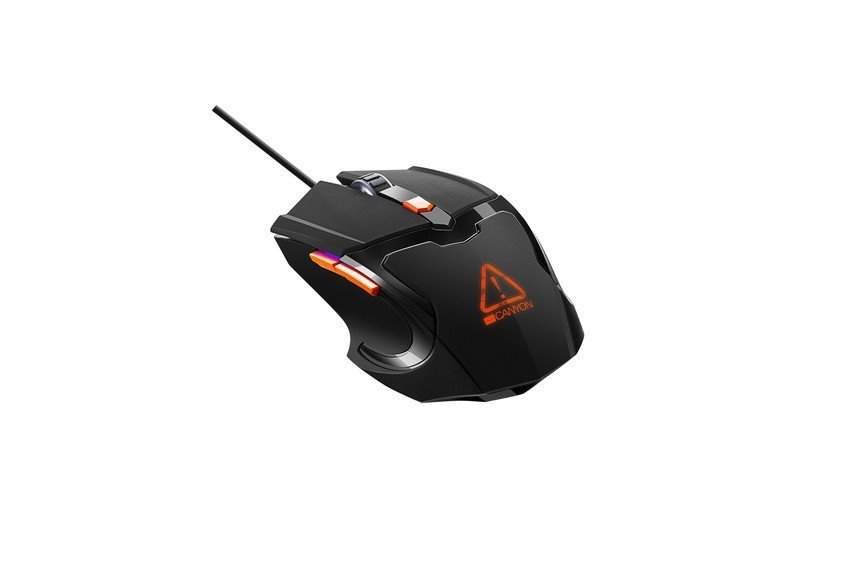 CANYON Mysz gamingowa Star Raider GM-1 RGB 6 Przyc. Przew. Czarna — 11