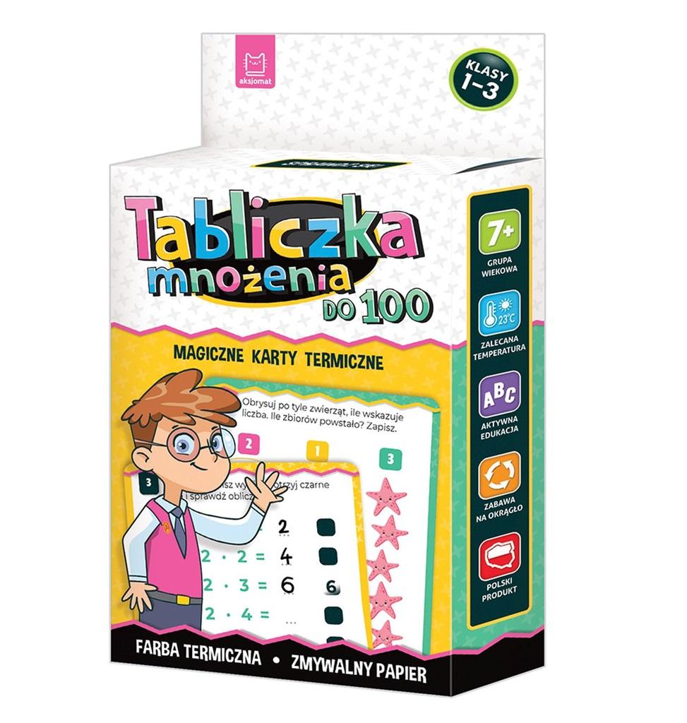 

Tabliczka mnożenia do 100 Magiczne karty termicze