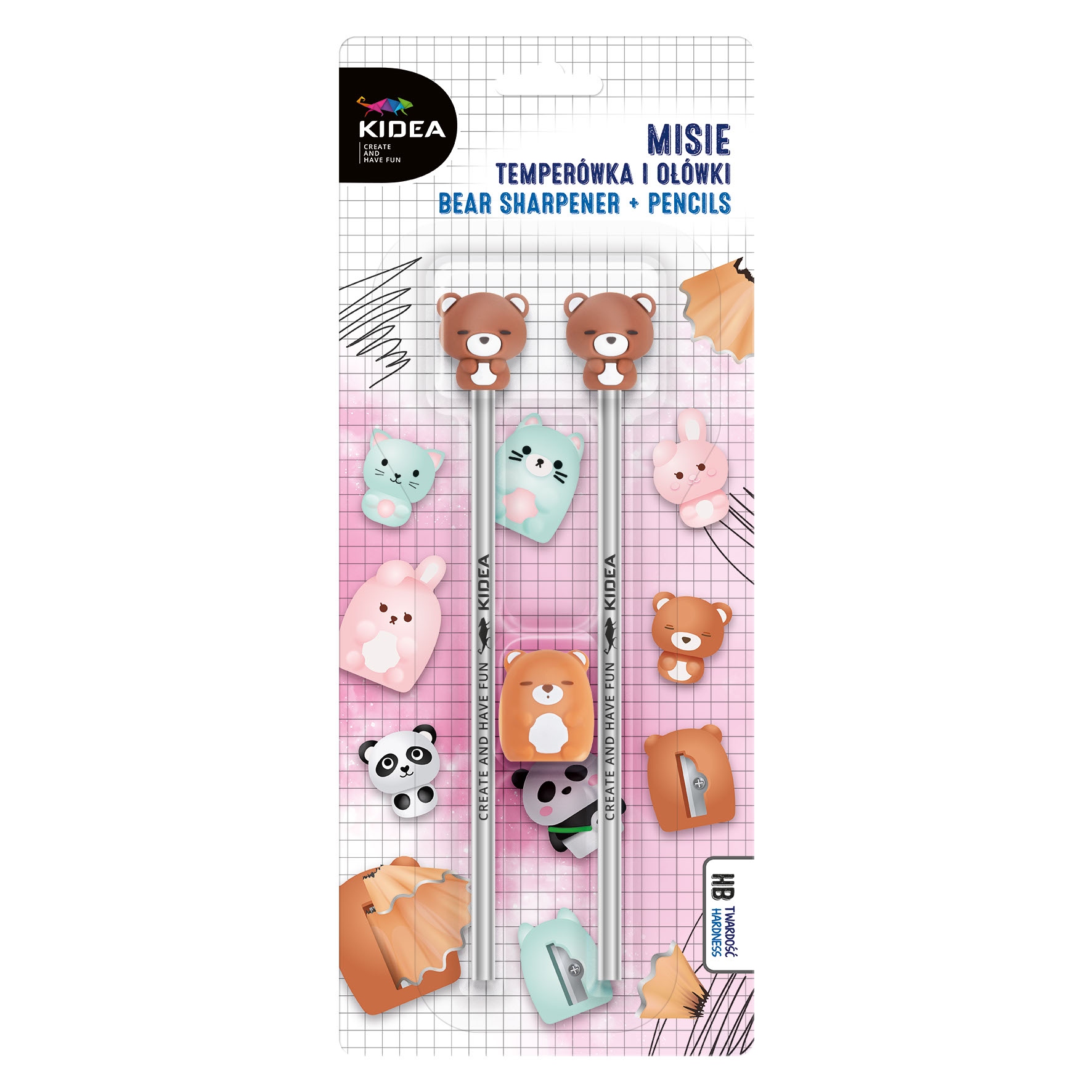 MISIE TEMPERÓWKA Z OŁÓWKAMI 3 SZT. KIDEA 0255