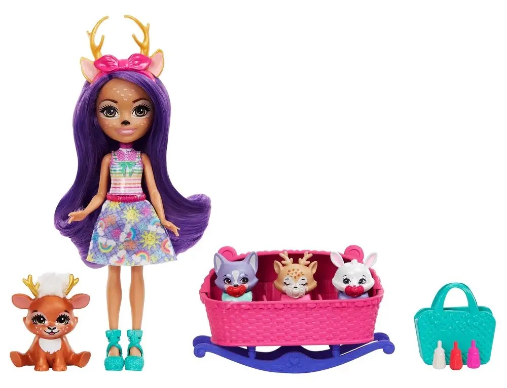 ENCHANTIMALS BABY BEST FRIENDS LALKA DANESSA DEER I SPRINT Nazwa Enchantimals Panenka a miminka - Danessa Deer HLK83