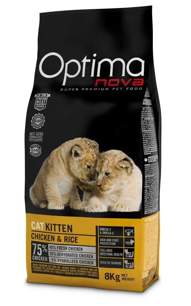 Optimanova Kitten Kurczak z ryżem dla Kociąt 6kg