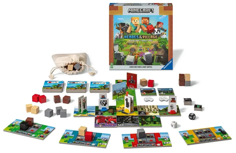 GRA PLANSZOWA MINECRAFT RAVENSBURGER RATOWANIE WIOSKI DLA DZIECI EAN (GTIN) 5906617308186