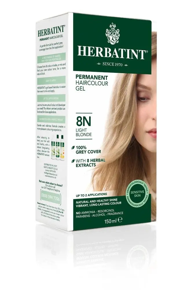 Herbatint Barva v gelu 8N Světlý Blond 150 ml
