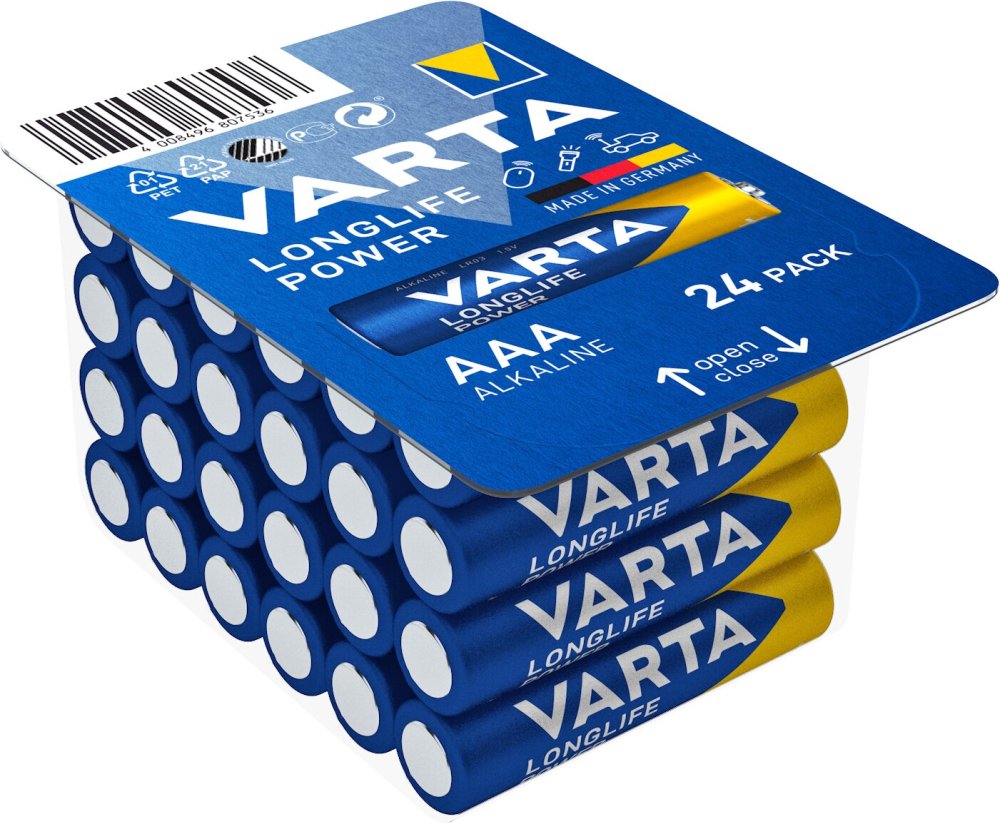 24x Bateria alkaliczna Varta Aaa (R3) Longlife power